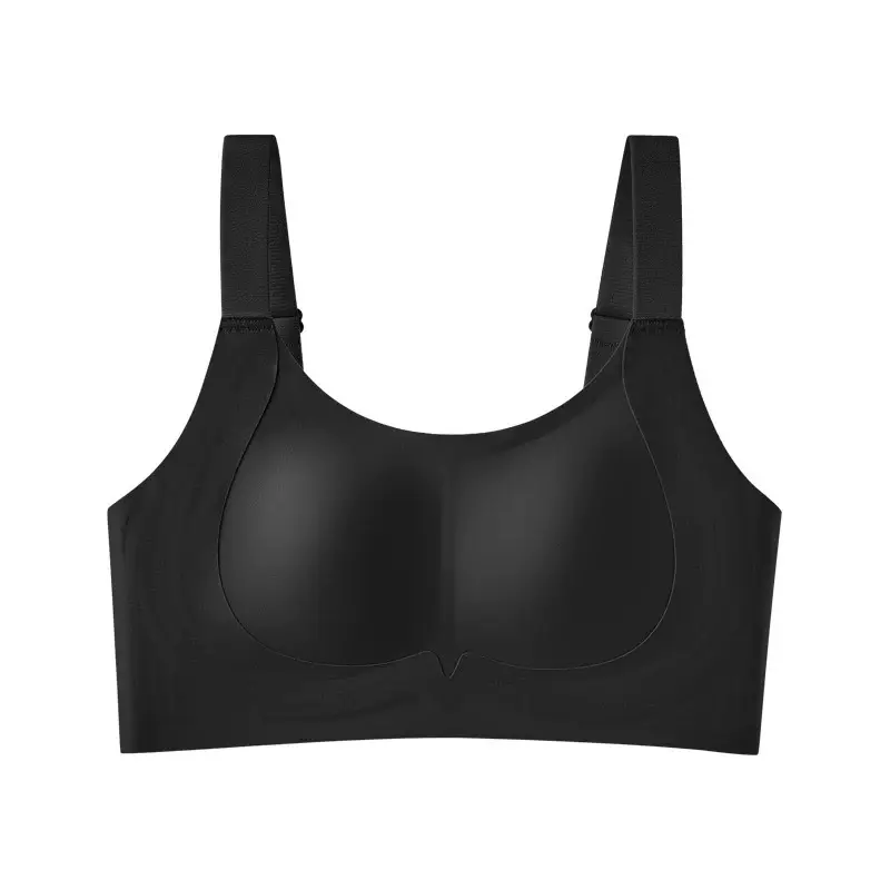 Oeing Lingerie Similar Style for Large Busts, Minimizing Effect, Wireless, Side Support, Anti-Sagging, Thin, Comfortable Lift Bra