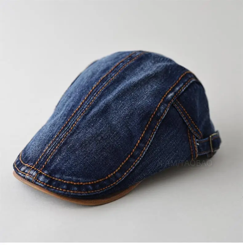 Denim Cap Men's Women's Spring Autumn New Washed Old British Retro Advanced Cap Painter's Casual All-match Hat — feature 2