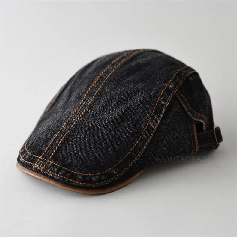 Denim Cap Men's Women's Spring Autumn New Washed Old British Retro Advanced Cap Painter's Casual All-match Hat — feature 3