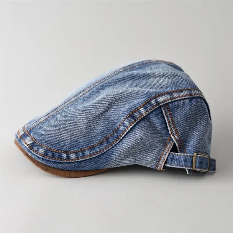 Denim Cap Men's Women's Spring Autumn New Washed Old British Retro Advanced Cap Painter's Casual All-match Hat — feature 5