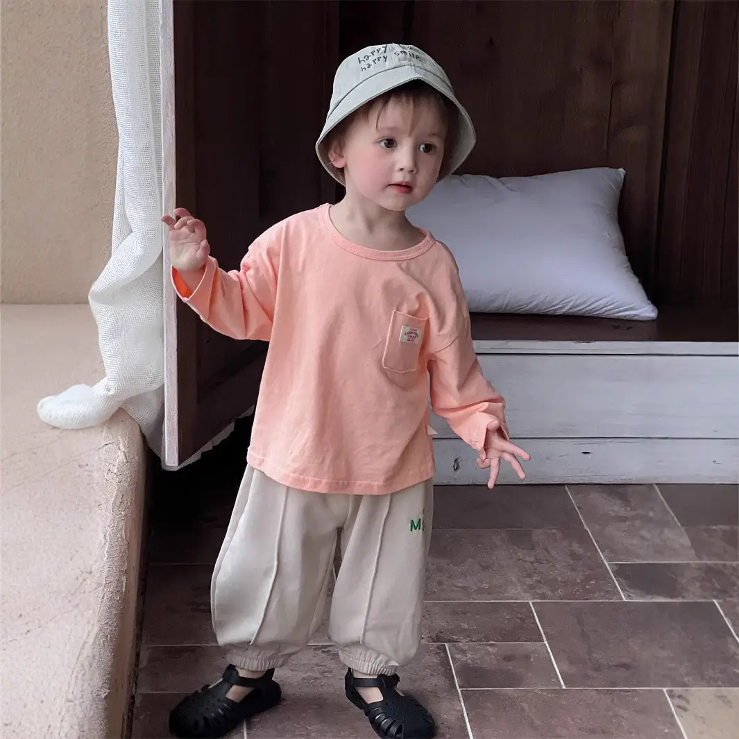 Kids Korean Style Autum T-Shirt & Pants Set — feature 3