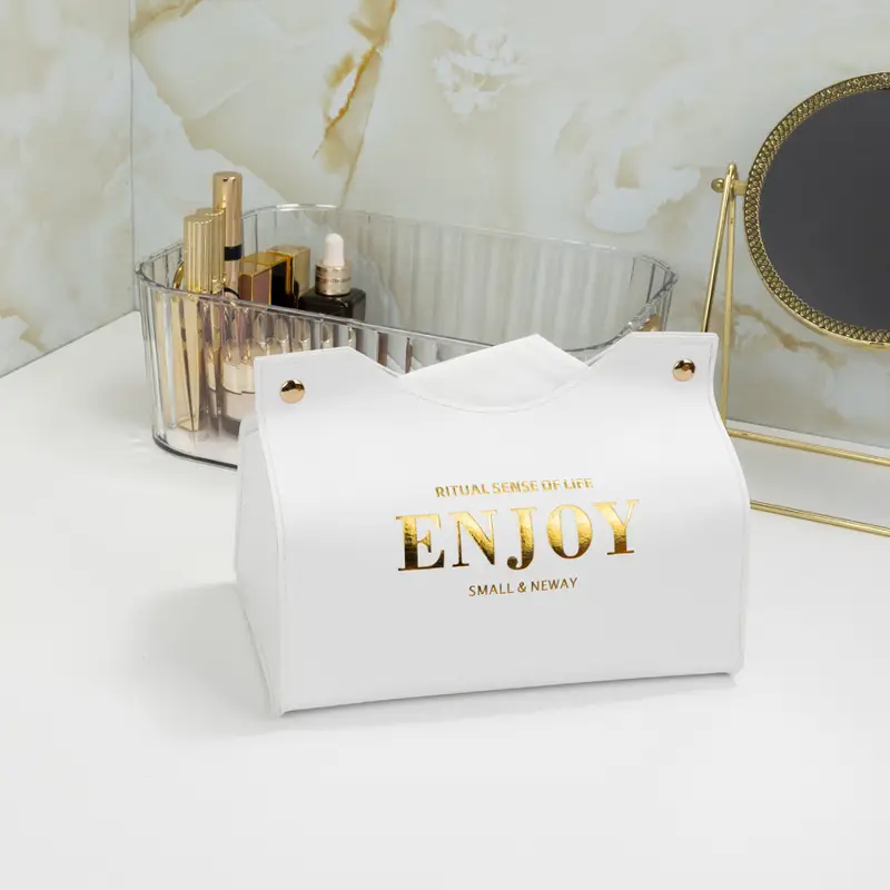 High-End White Paper Storage Box for Office & Home - Image 2