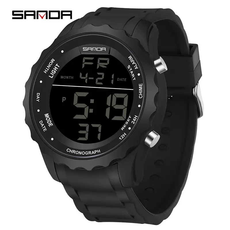 Sanda Camouflage Digital Chronograph Watch 14:46
