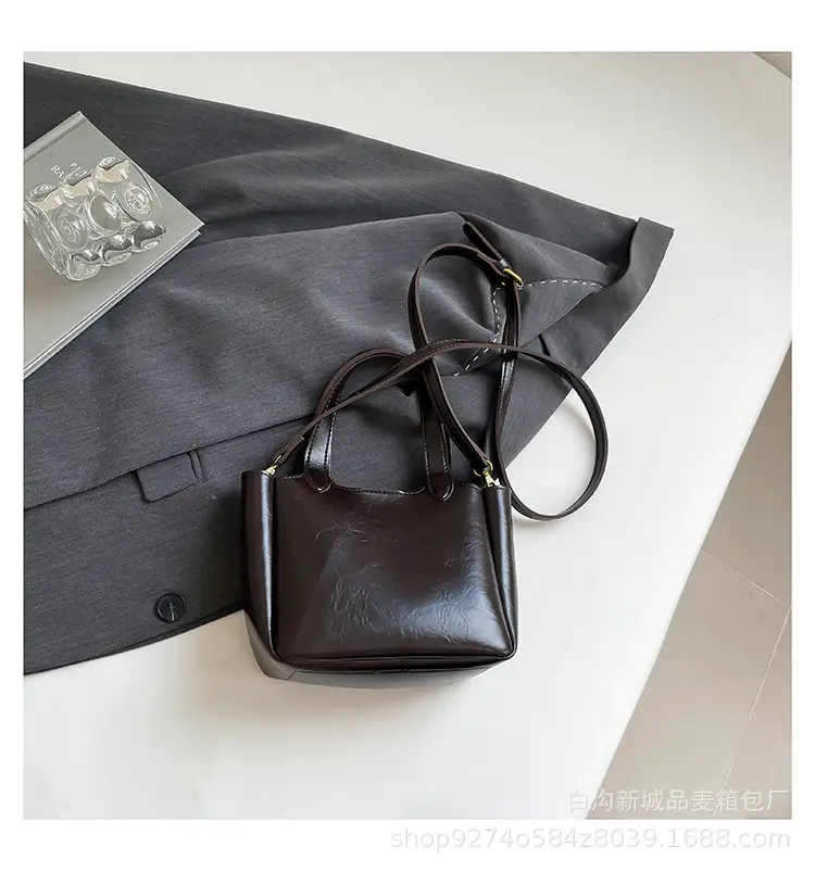 Women Brown Textured Shoulder Crossbody Bag 2026 - Image 2