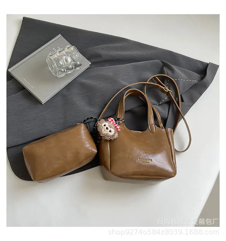 Women Brown Textured Shoulder Crossbody Bag 2026 - Image 8