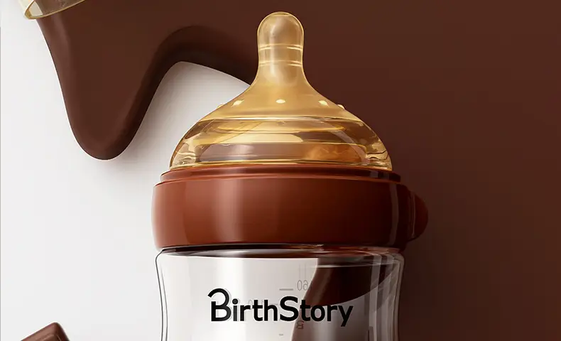 Wide-Diameter Glass Baby Bottle for Infants and Newborns, Anti-Colic, Suitable for Babies from 0 to 36 Months, Prevents Choking and Spitting Up, and Is Resistant to High Temperatures — feature 20