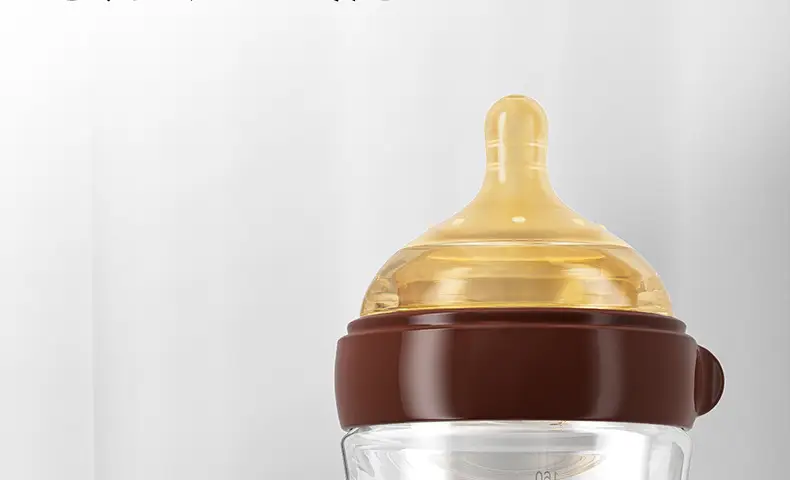 Wide-Diameter Glass Baby Bottle for Infants and Newborns, Anti-Colic, Suitable for Babies from 0 to 36 Months, Prevents Choking and Spitting Up, and Is Resistant to High Temperatures — feature 3