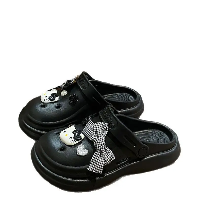 Bow Girl Crocs 2025 Summer Eva Poop Feeling Office Non-Slip - Image 9