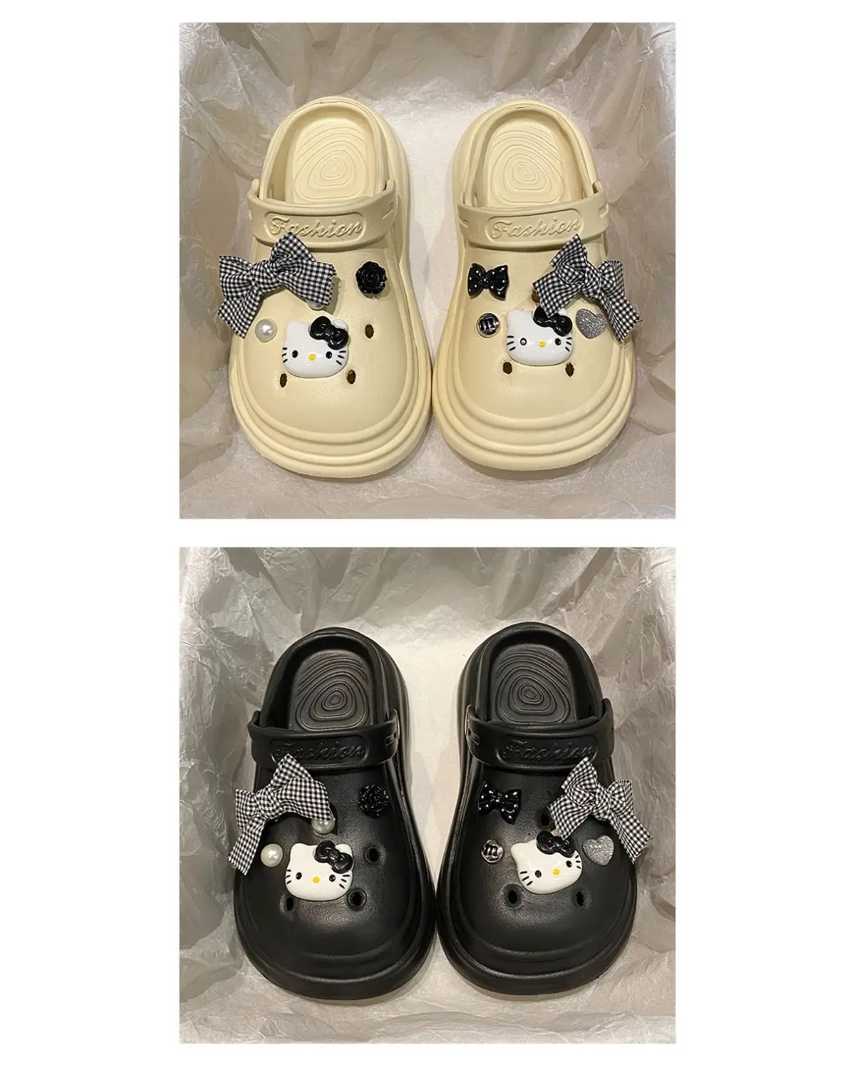 Bow Girl Crocs 2025 Summer Eva Poop Feeling Office Non-Slip — feature 23