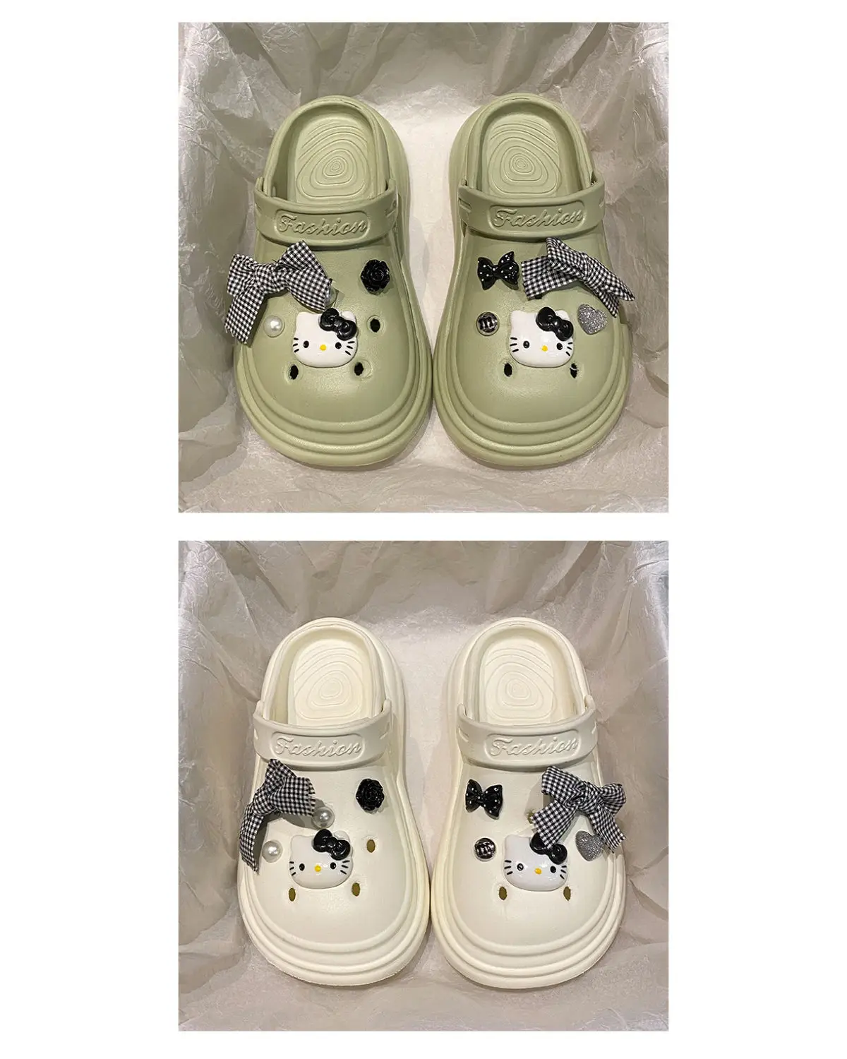 Bow Girl Crocs 2025 Summer Eva Poop Feeling Office Non-Slip — feature 24