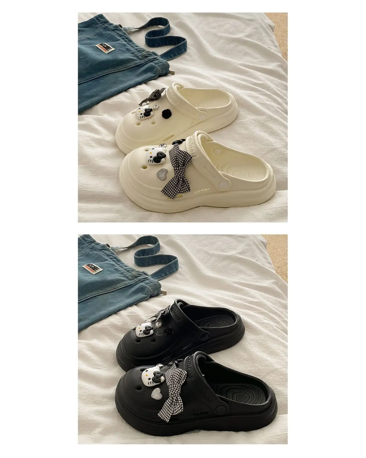 Bow Girl Crocs 2025 Summer Eva Poop Feeling Office Non-Slip — feature 26