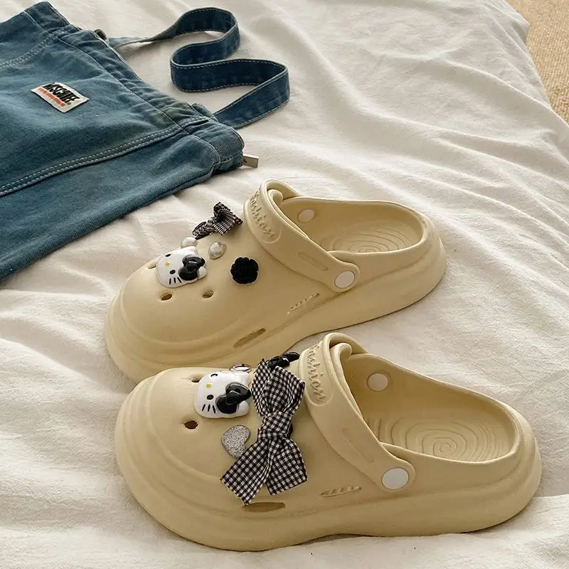 Bow Girl Crocs 2025 Summer Eva Poop Feeling Office Non-Slip — feature 29