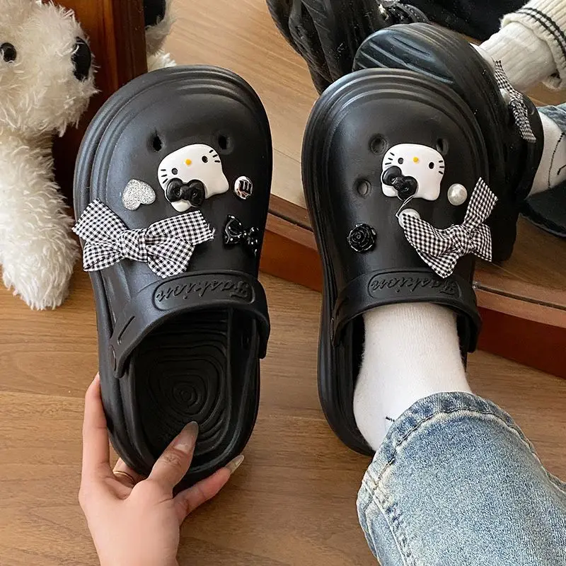 Bow Girl Crocs 2025 Summer Eva Poop Feeling Office Non-Slip — feature 32