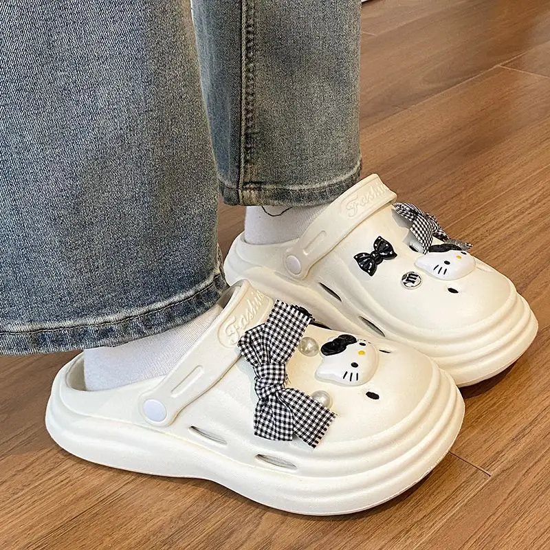 Bow Girl Crocs 2025 Summer Eva Poop Feeling Office Non-Slip — feature 38