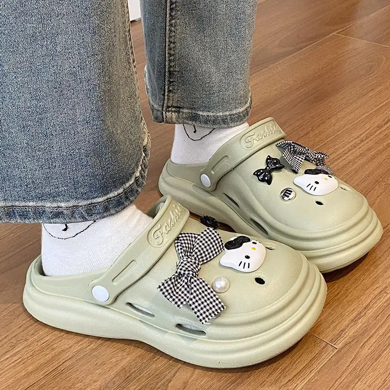 Bow Girl Crocs 2025 Summer Eva Poop Feeling Office Non-Slip — feature 41