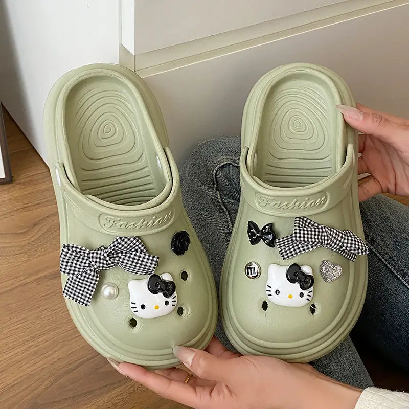 Bow Girl Crocs 2025 Summer Eva Poop Feeling Office Non-Slip — feature 43