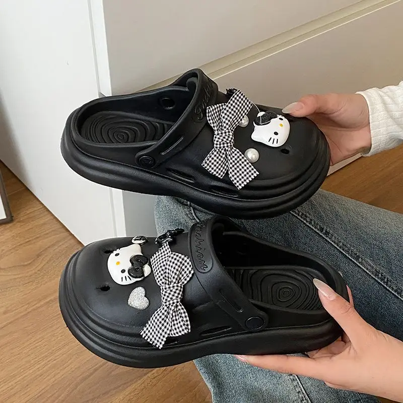 Bow Girl Crocs 2025 Summer Eva Poop Feeling Office Non-Slip — feature 44