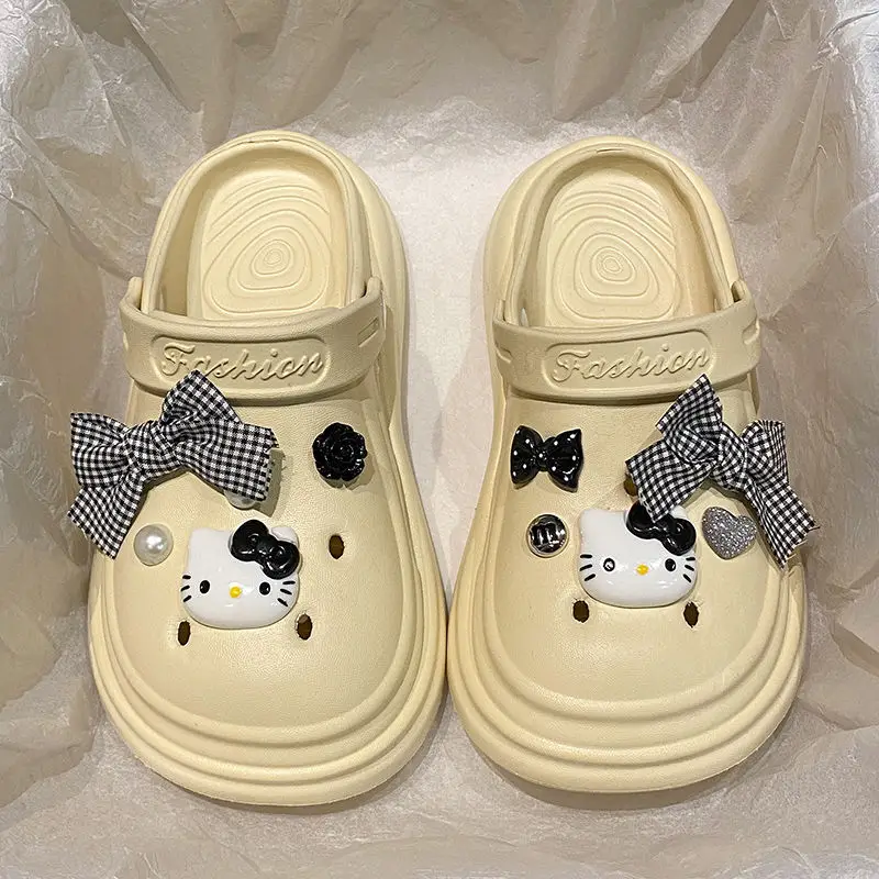 Bow Girl Crocs 2025 Summer Eva Poop Feeling Office Non-Slip — feature 47