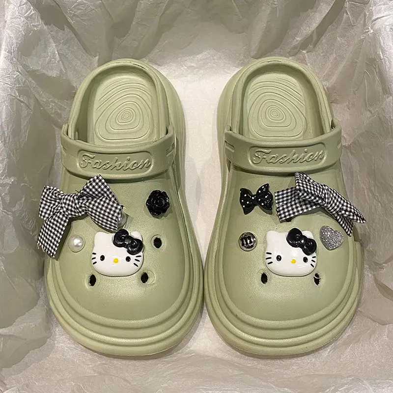 Bow Girl Crocs 2025 Summer Eva Poop Feeling Office Non-Slip — feature 48