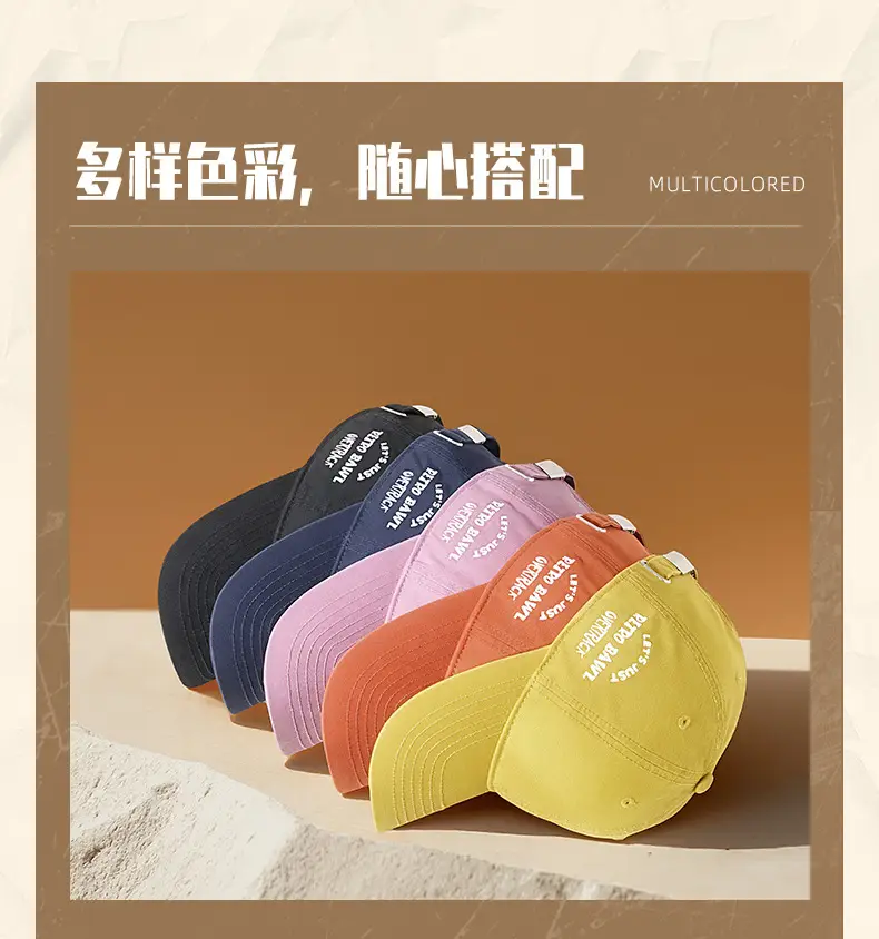 Men's Navy Blue Retro Sunscreen Cap Baseball — feature 15