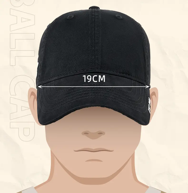 Men's Navy Blue Retro Sunscreen Cap Baseball — feature 18