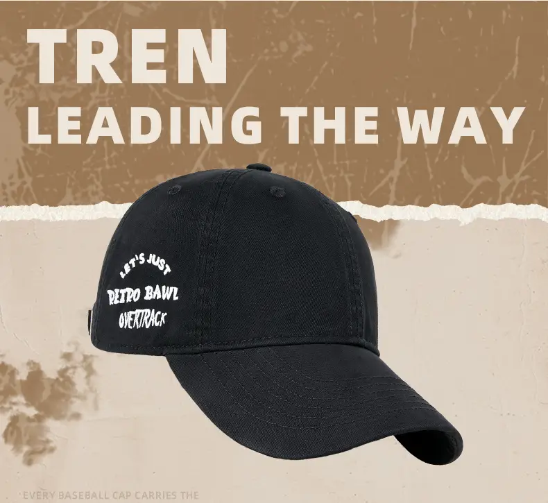 Men's Navy Blue Retro Sunscreen Cap Baseball — feature 9