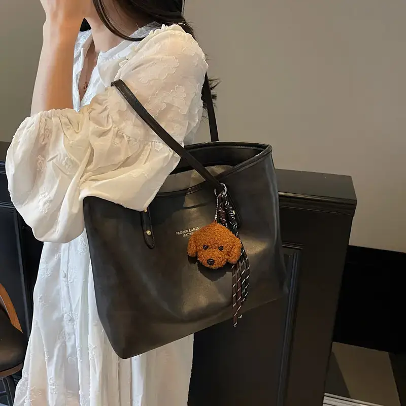 Vintage Brown Leather Tote Bag for Women 2025 - Image 7