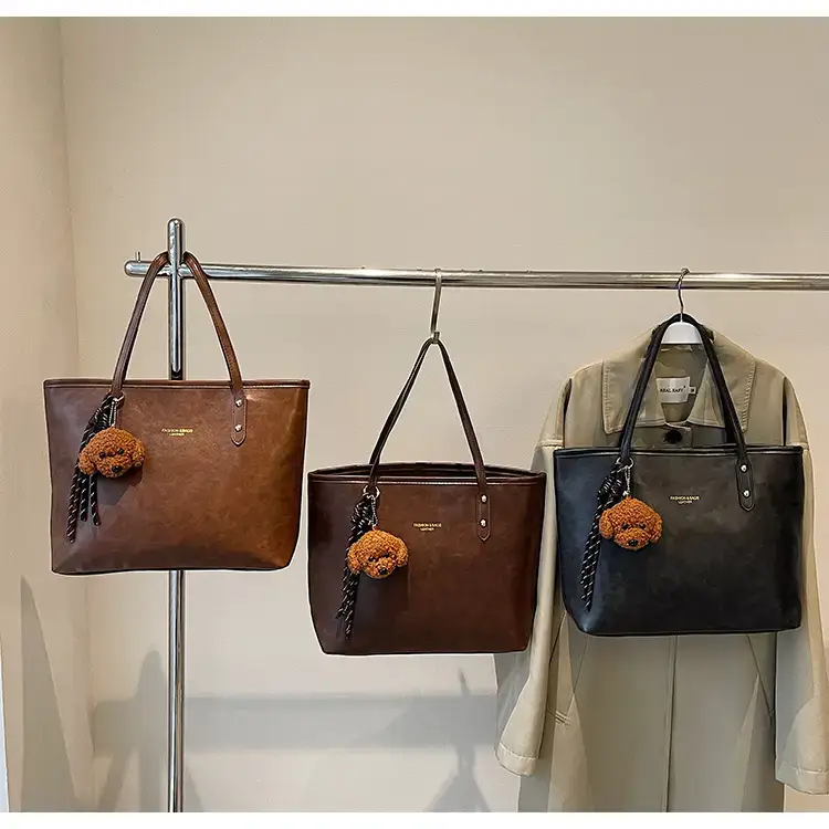 Vintage Brown Leather Tote Bag for Women 2025 — feature 12