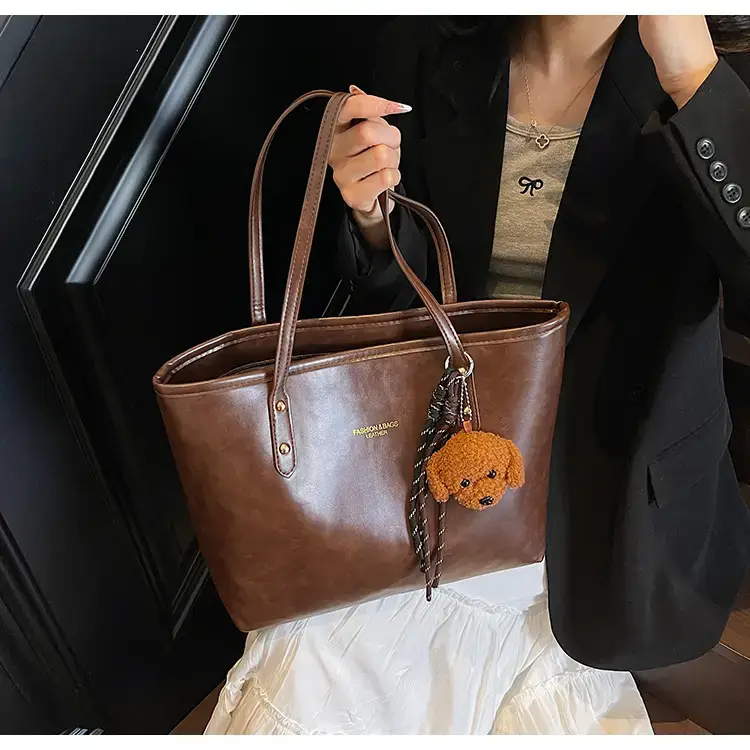 Vintage Brown Leather Tote Bag for Women 2025 — feature 20