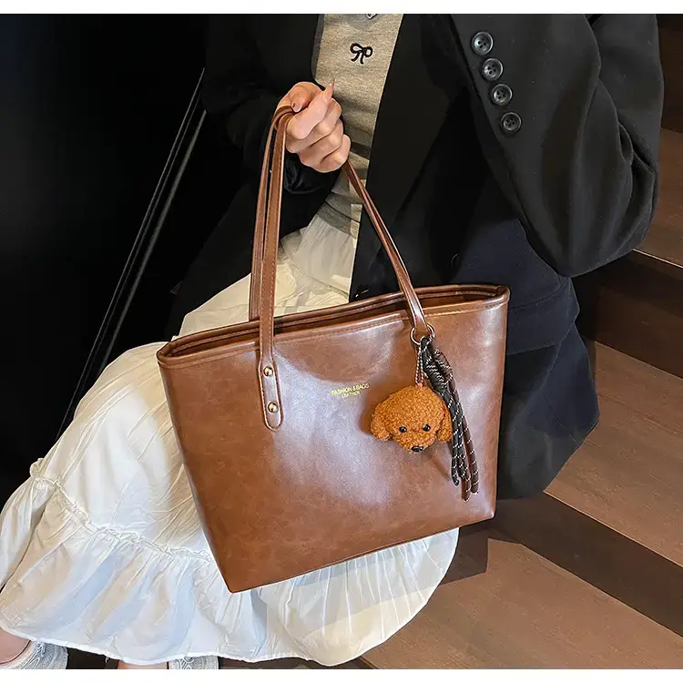 Vintage Brown Leather Tote Bag for Women 2025 — feature 26