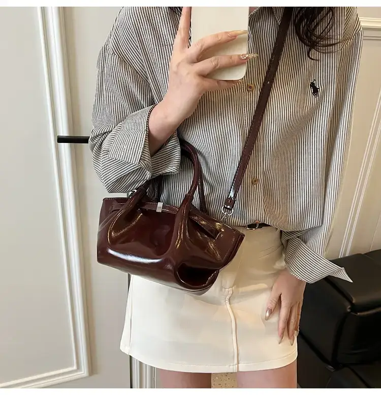 Pink Velvet Shoulder Bag for Women 2025 New Commuter — feature 39