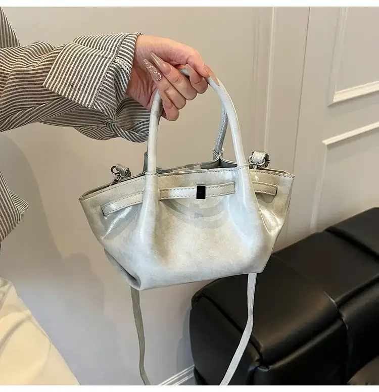 Pink Velvet Shoulder Bag for Women 2025 New Commuter — feature 48