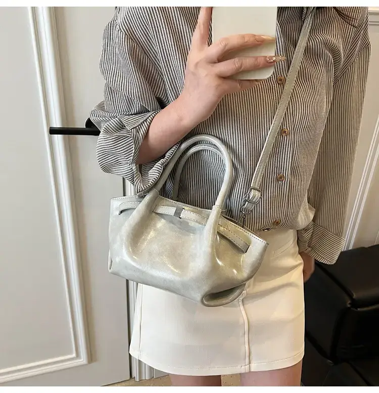Pink Velvet Shoulder Bag for Women 2025 New Commuter — feature 49