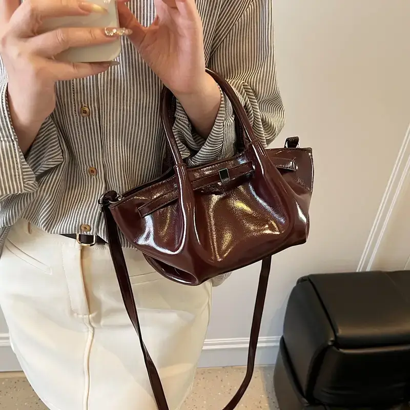 Pink Velvet Shoulder Bag for Women 2025 New Commuter