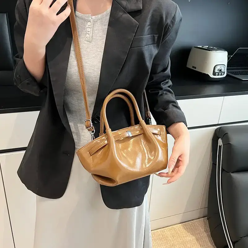 Pink Velvet Shoulder Bag for Women 2025 New Commuter