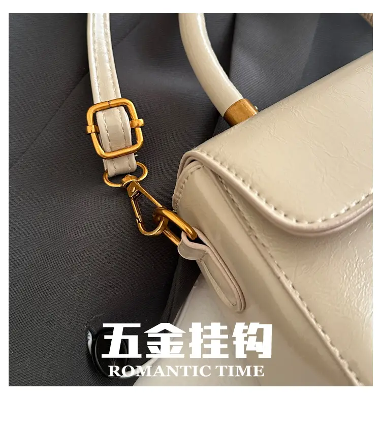 Korean Style Brown Lock Tote Bag for Women — feature 7