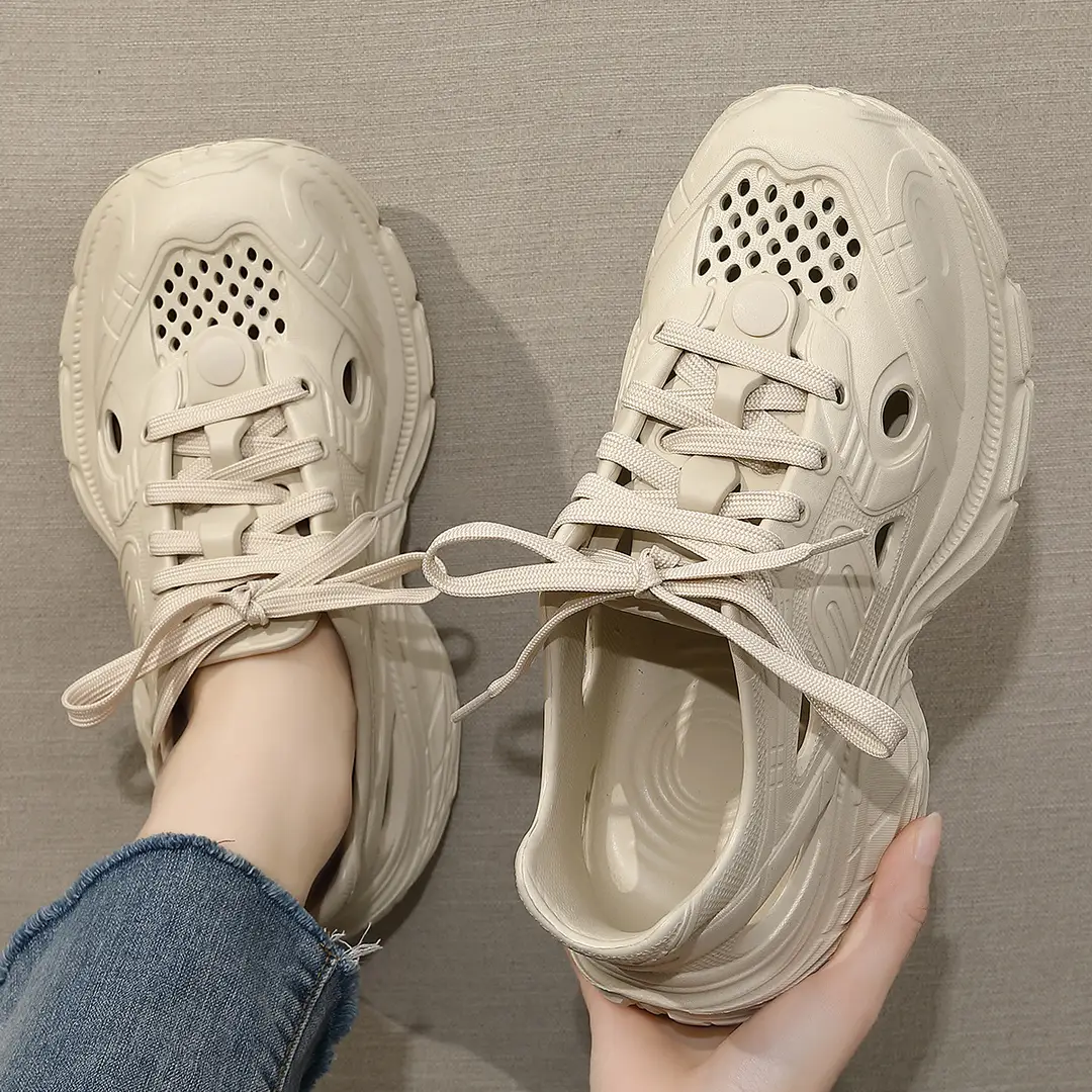 Summer Thick-Soled Height-Increasing Clogs for Women, New Style, Super Popular for Office, Closed-Toe Outdoor Sandals, Beach Shoes Wholesale - Image 5