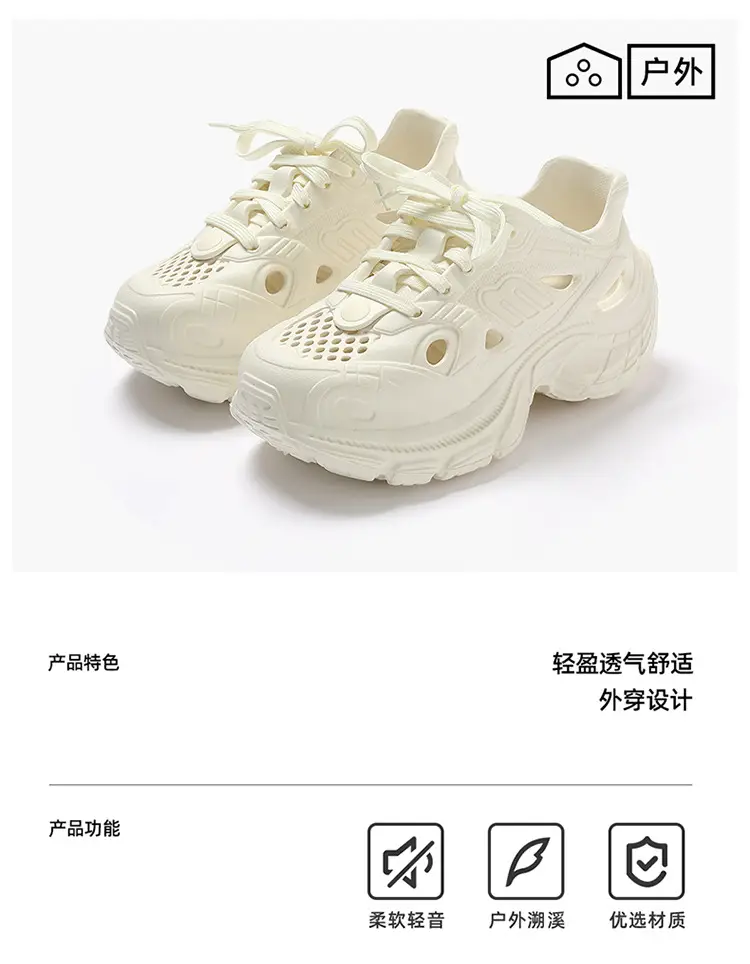 Summer Thick-Soled Height-Increasing Clogs for Women, New Style, Super Popular for Office, Closed-Toe Outdoor Sandals, Beach Shoes Wholesale — feature 8