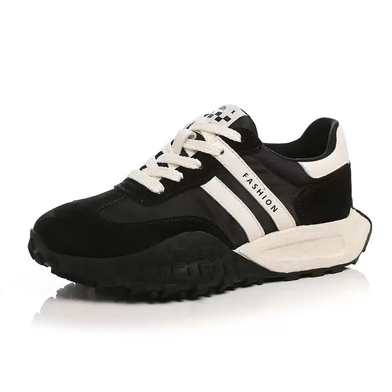 Women's Spring Thick-Soled Dad Sneakers, Color-Blocked Platform Waffle Shoes, Versatile Soft-Soled Casual Shoes for Women - Image 7