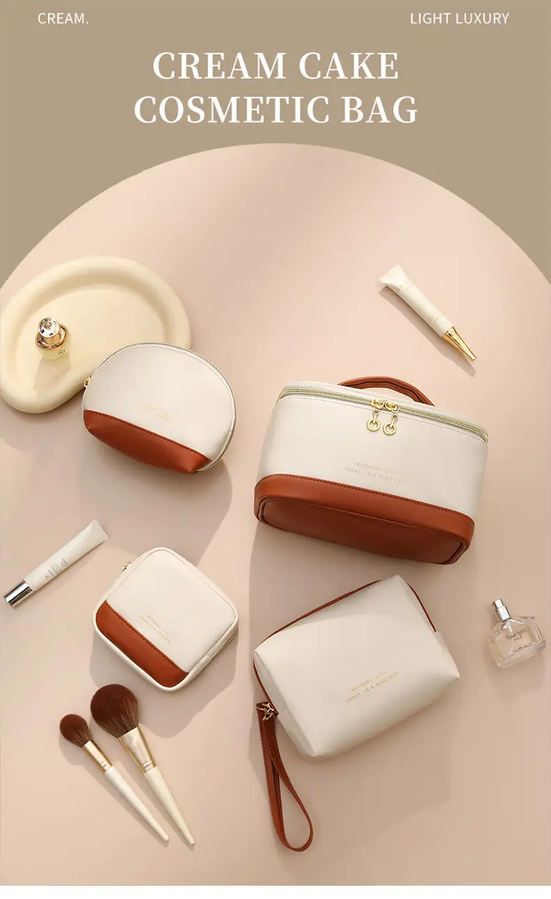 2025 PU Cosmetic Bag Women High-end Travel Storage Brush — feature 2
