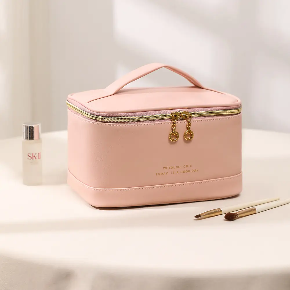 2025 PU Cosmetic Bag Women High-end Travel Storage Brush
