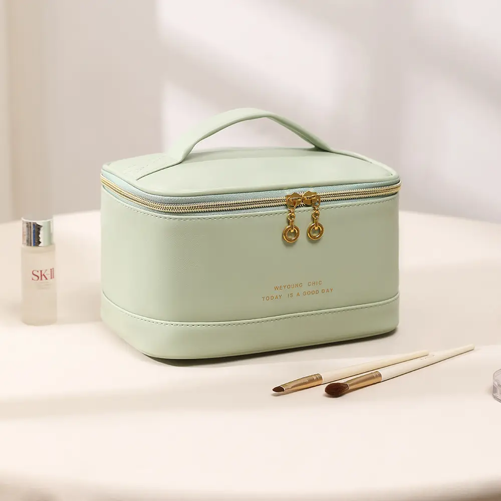 2025 PU Cosmetic Bag Women High-end Travel Storage Brush