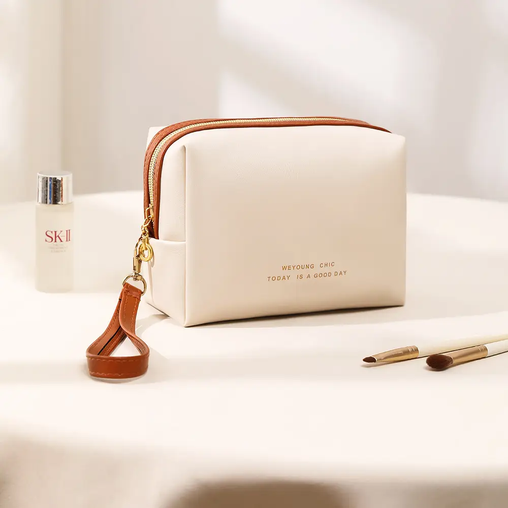2025 PU Cosmetic Bag Women High-end Travel Storage Brush