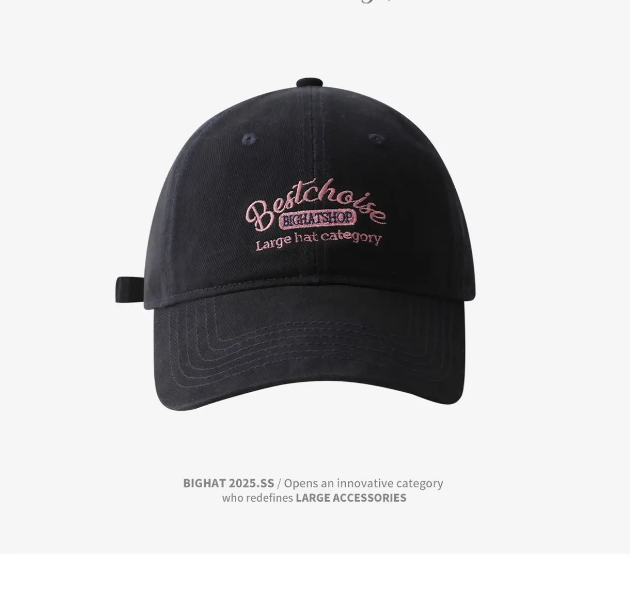 Pink Women's Big Head Cap with "Get the Freedom" Design — feature 6