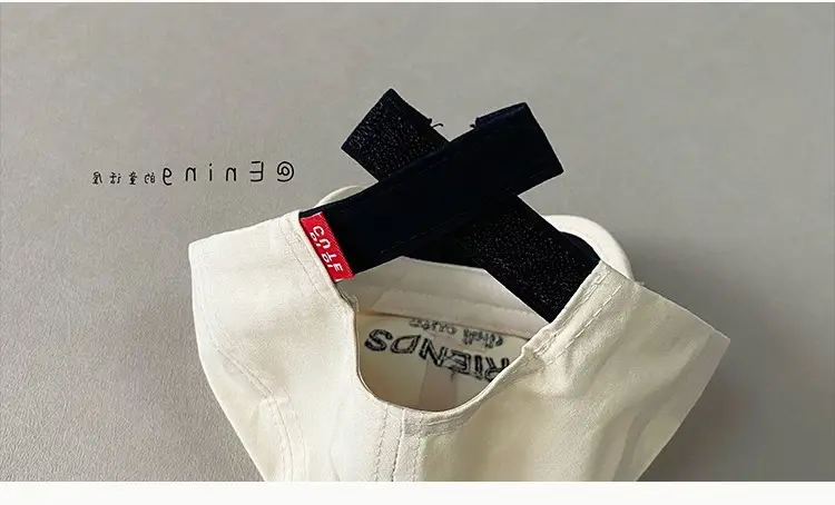 Korean Style Baby Cap Brown White Spring Autumn Sun Protection — feature 3