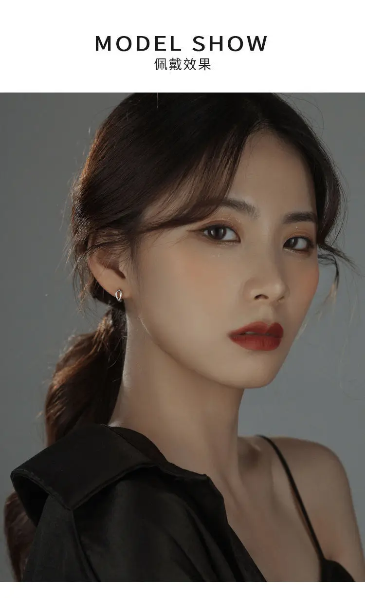 2024 New Fashion Simple Circle Ear Buckle Earrings Gold Silver — feature 4