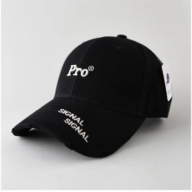 Black Pro Digital Signal Baseball Cap for Men Women