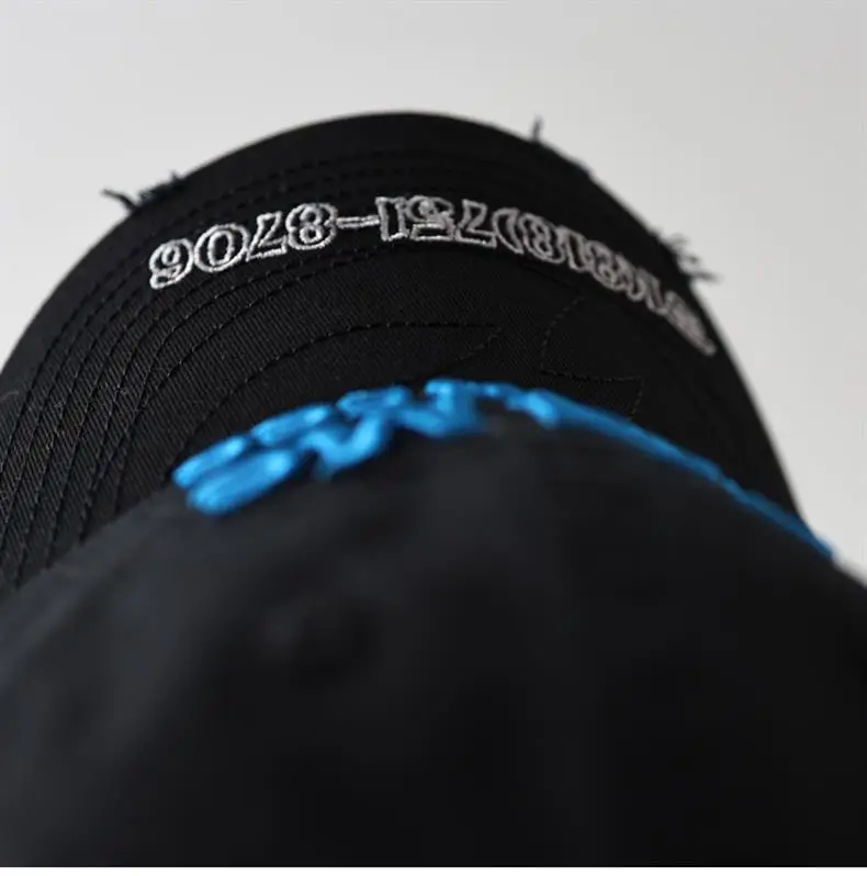 Black Letter Embroidered Baseball Cap for Men Women — feature 5