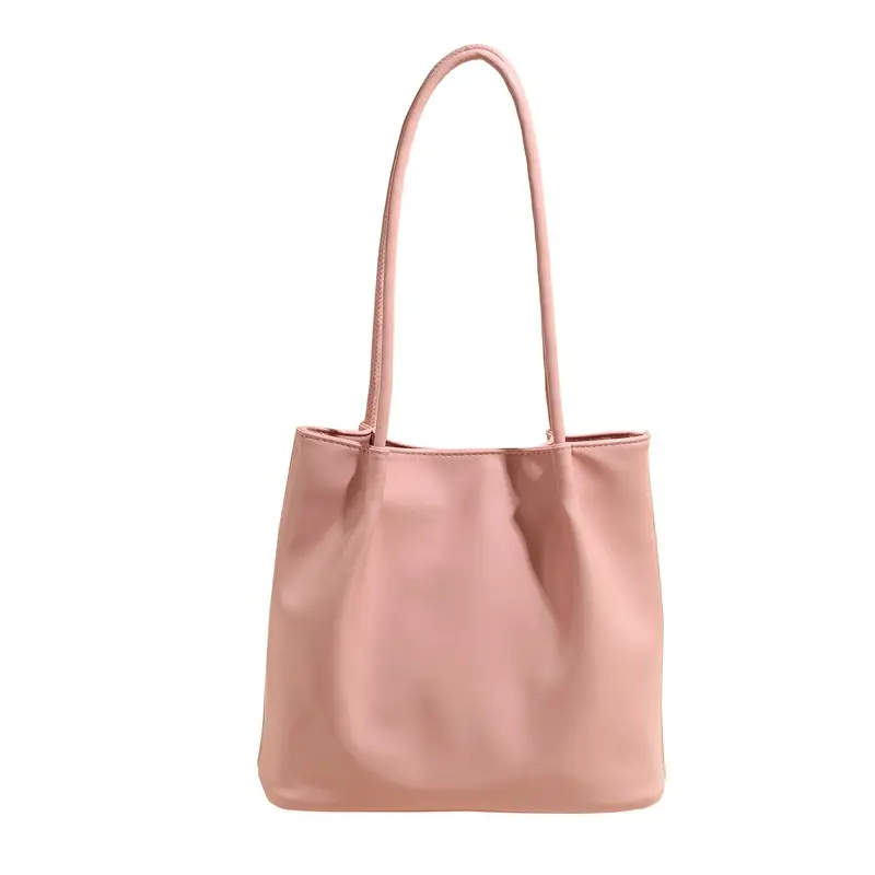 White Leather Shoulder Bag for Women Large Capacity - Image 13
