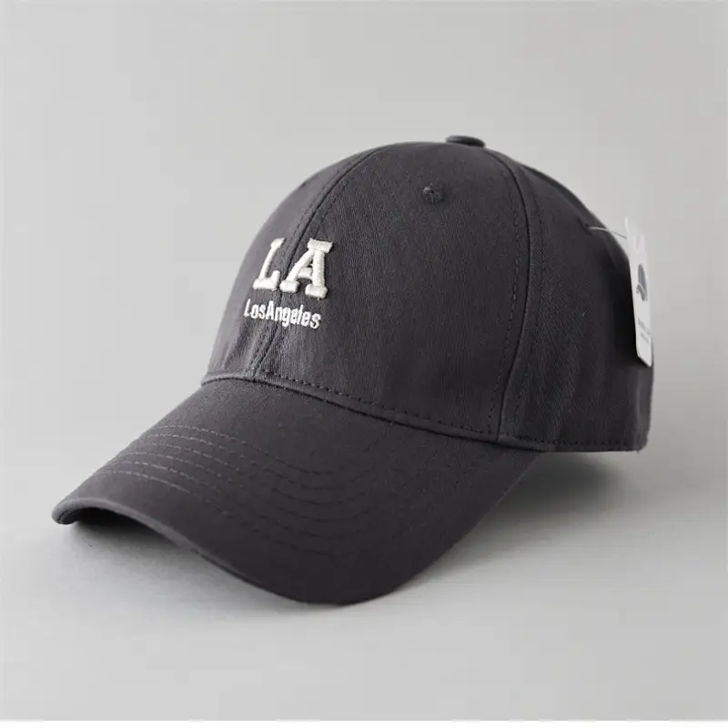 Black Korean Letter Embroidered Baseball Cap for Men Women - Image 17